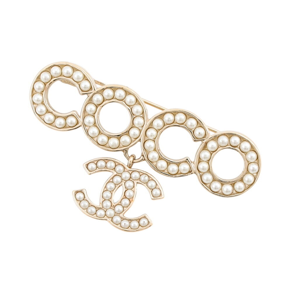 Chanel Brooch, Coco Mark, Faux Pearl, AB5646, CHANEL, Chanel, Women's, CHANEL...
